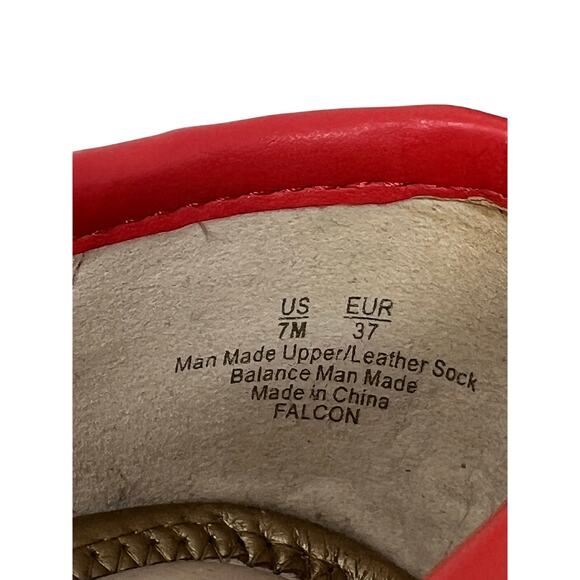 Sam Edelman Falcon Raffia Ballet Flats in Coral 7 - Picture 6 of 6